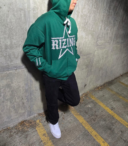 Rhinestone Zip Up